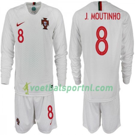 Portugal J. MOUTINHO 8 Kind Uit Tenue WK voetbal 2018 L/S